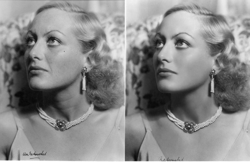 foto ritocco analogico ritratto before and after